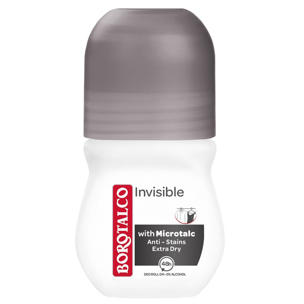 BOROTALCO DEO GOLYÓS INVISIBLE 50ML