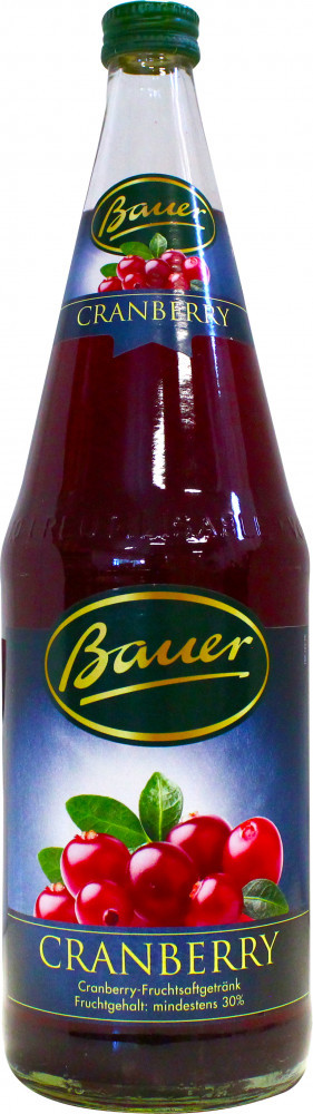 Bauer vörösáfonya nektár 28 % 1000 ml