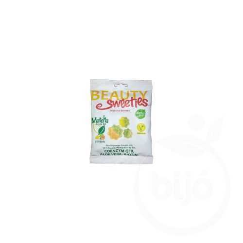 Beauty Sweeties gluténmentes vegán gumicukor matcha napocskák 125 g