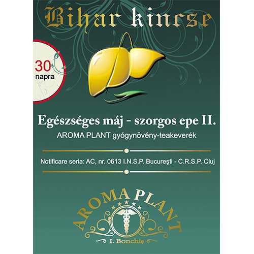 Bihar Kincse egészséges máj-szorgos epe II. gyógynövény-teakeverék 320 g