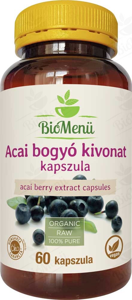 BioMenü BIO ACAI bogyó kivonat kapszula 60 db Új termék