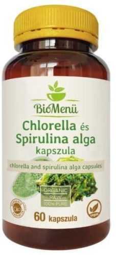 BioMenü BIO CHLORELLA és SPIRULINA ALGA kapszula 60 db