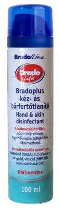 Bradoplus kéz- és bőrfertőtlenítőszer aerosol 100 ml