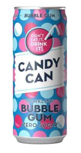 Candy can bubblegum zero sugar üditőital 330 ml