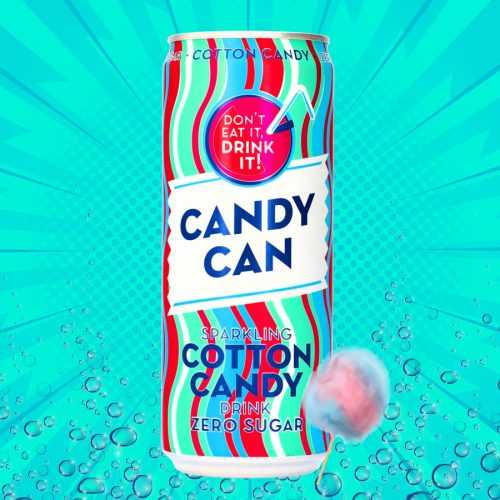 Candy can cotton candy zero sugar üditőital 330 ml