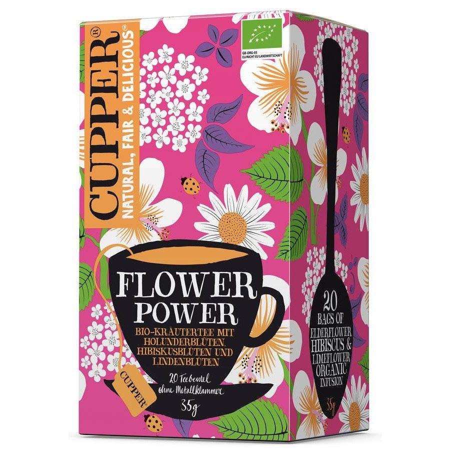 Cupper bio flower power élénkítő tea 20 db 35 g