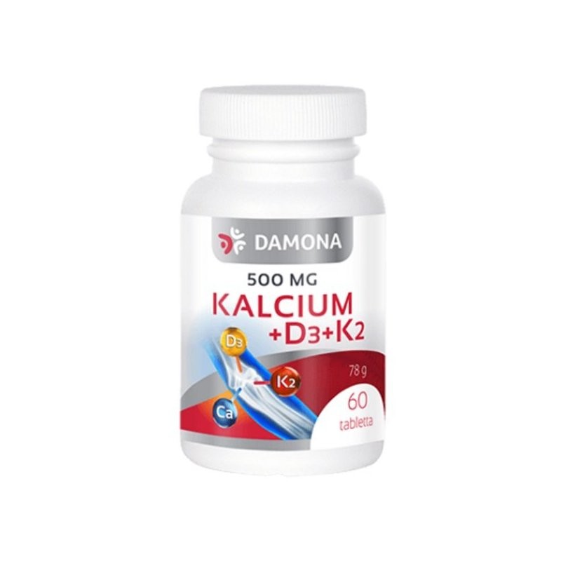 DAMONA KALCIUM+D3+K2 TABLETTA 60 db