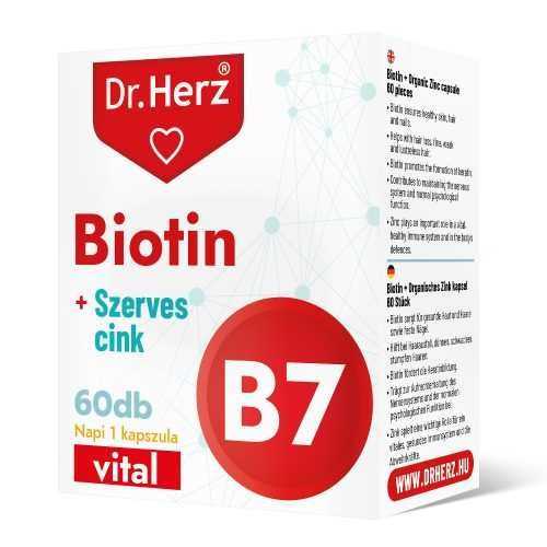 DR Herz Biotin + Szerves Cink 60 db kapszula