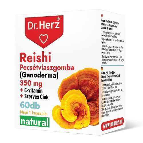 DR Herz Reishi 350 mg + C-vitamin + Szerves Cink 60 db kapszula