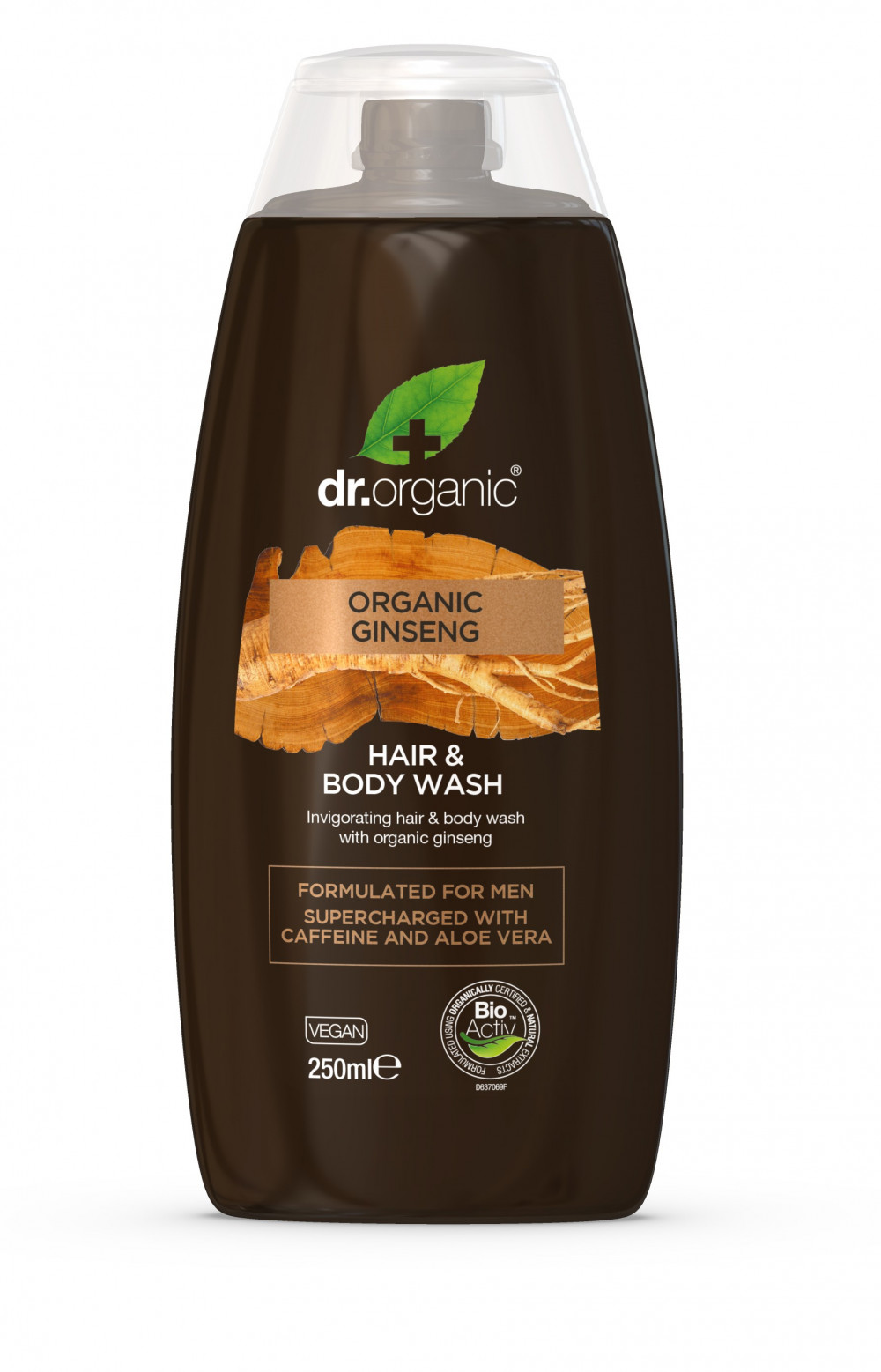 Dr.organic men 2 az 1-ben sampon és tusfürdő bio ginzenggel 250 ml