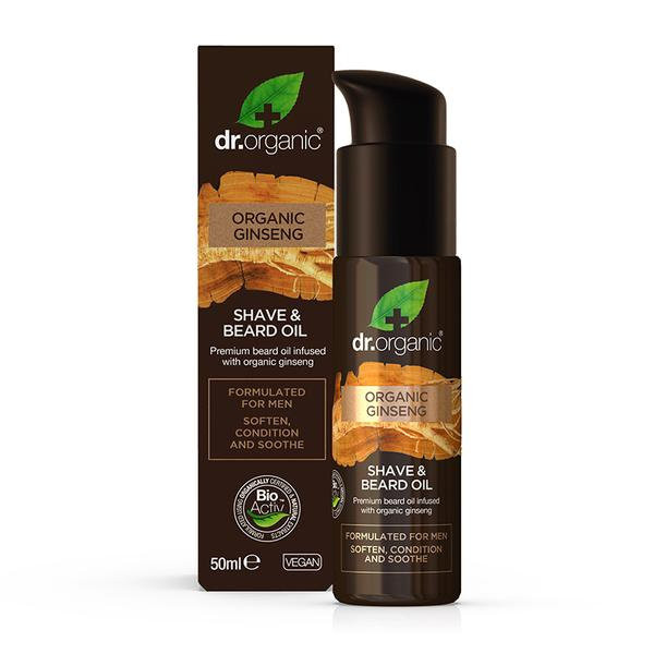 Dr.organic men borotválkozó és szakállápoló olaj bio ginzenggel 50 ml