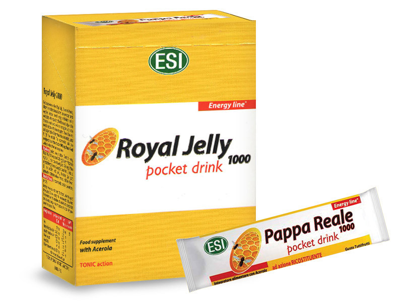 ESI® Royal Jelly 1000 - Méhpempő ivótasak. Fagyasztva szárított méhpempővel