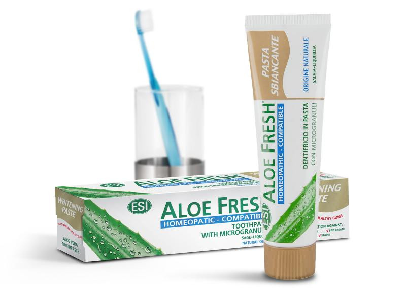 ESI®Aloe Fresh® Fehér mosoly fogkrém - Homeopáta-kompatibilis. Fluor