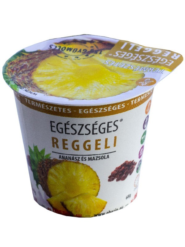 Egészséges reggeli zabkása ananász-mazsola 68 g