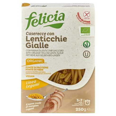 Felicia Bio sárga lencse caserecce gluténmentes tészta 250 g Új termék