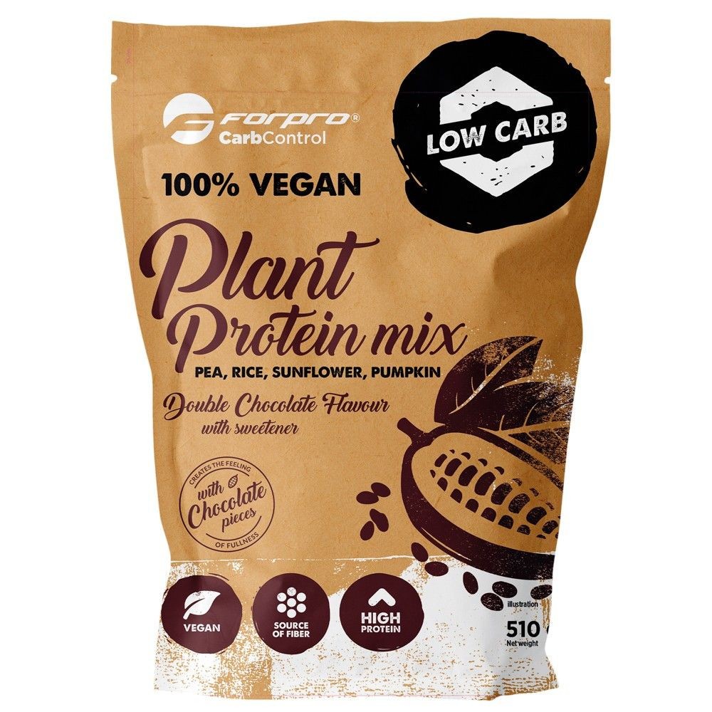 Forpro 100% vegan növényi protein mix dupla csokoládé ízű 30 g