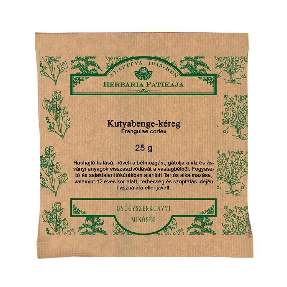 HERBÁRIA TEA KUTYABENGEKÉREG SZÁLAS 25G