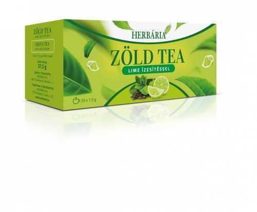 HERBÁRIA ZÖLD TEA LIME ÍZESÍTÉSSEL 25DB