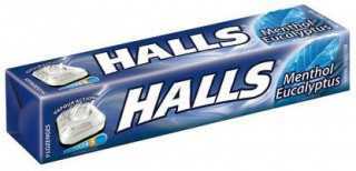 Halls cukor mentol-eukalyptus original 34 g