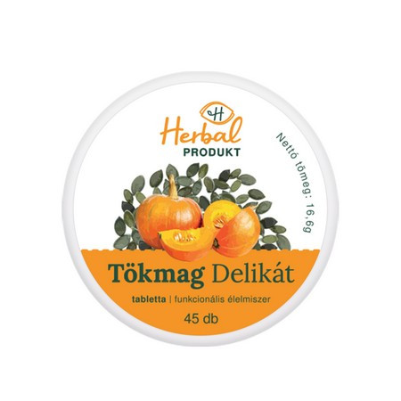 Herbalprodukt tökmag delikát tabletta 45 db