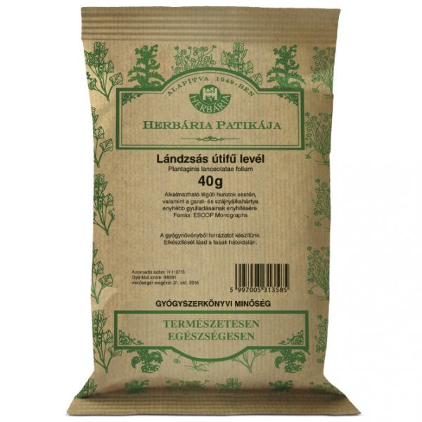 Herbária lándzsás útifűlevél tea 40 g