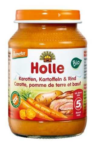 Holle bio bébiétel sárgarépa-burgonya marhahússal 190 g