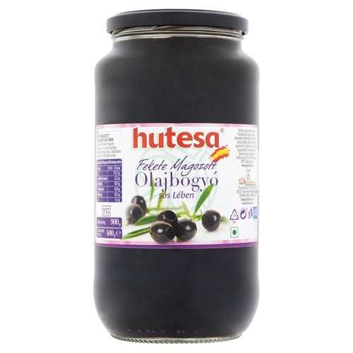 Hutesa fekete magozott olajbogyó 935 ml