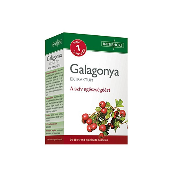 Interherb Galagonya Extraktum 30 db