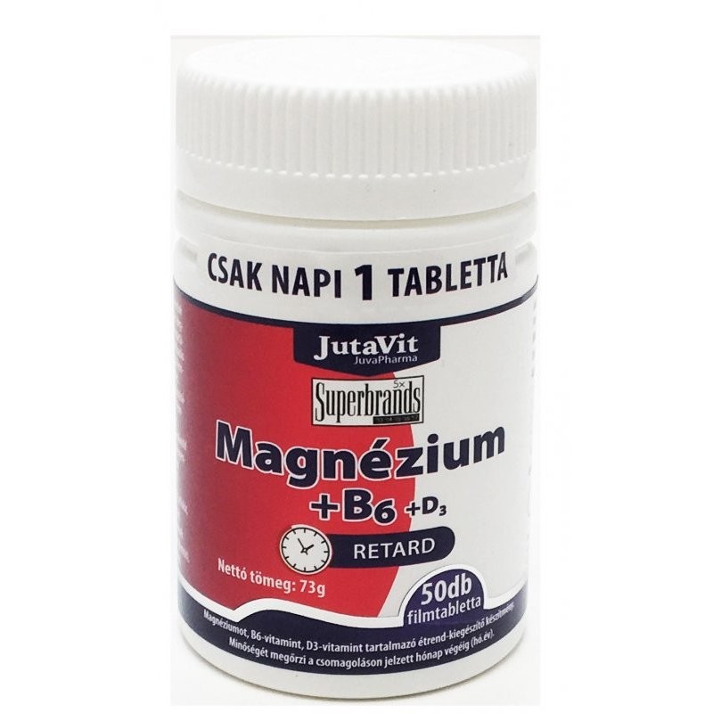 Jutavit magnézium+b6 filmtabletta 50 db