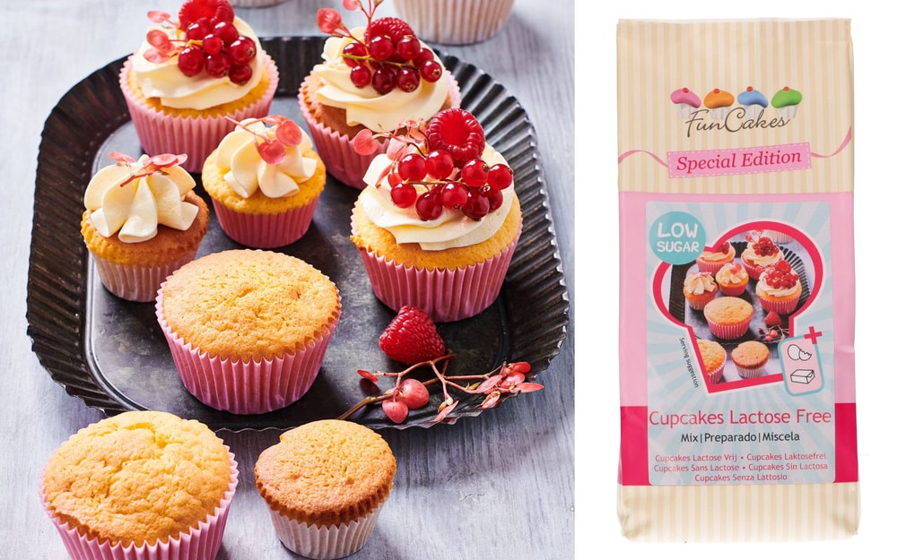 Keverék csökkentett cukortartalmú laktózmentes cupcake-t 500g - FunCakes