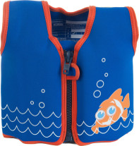 Konfidence Jackets™ gyermek úszómellény - CLOWNFISH Rugalmas neoprén anyagú úszómellény 8 kivehető úszószivaccsal