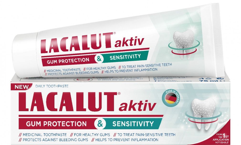 Lacalut Fogkrém Aktiv Gum Protec+Sensiti 75 ml