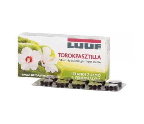 Luuf torokpasztilla izlandi zuzmóval 20 db