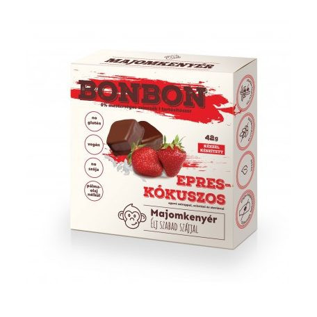 Majomkenyér epres-kókuszos bonbon 42 g