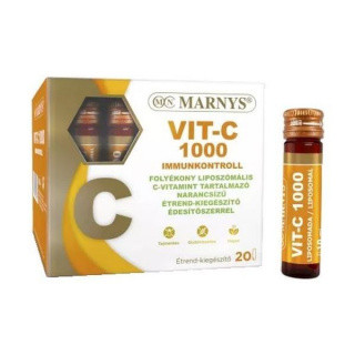 Marnys vit-c 1000 immunkontroll liposzómális C-vitamint tartalmazó narancsízű ivóampulla édesítőszerrel 20x10 ml