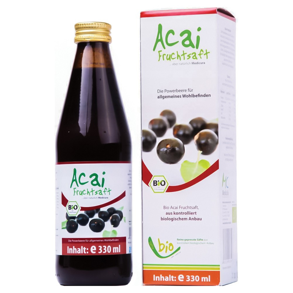 Medicura Acai 100 százalékos Bio gyümölcslé 330ml