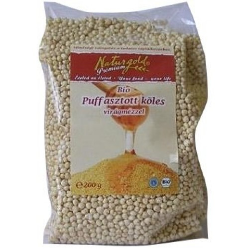 Naturgold bio puffasztott köles mézes 200 g