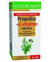 Naturland propolisz+c-vitamin tabletta 60 db