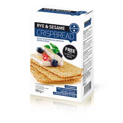 Nébar Crispme Crispbread lapkenyér rozsos-szezámos 180 g