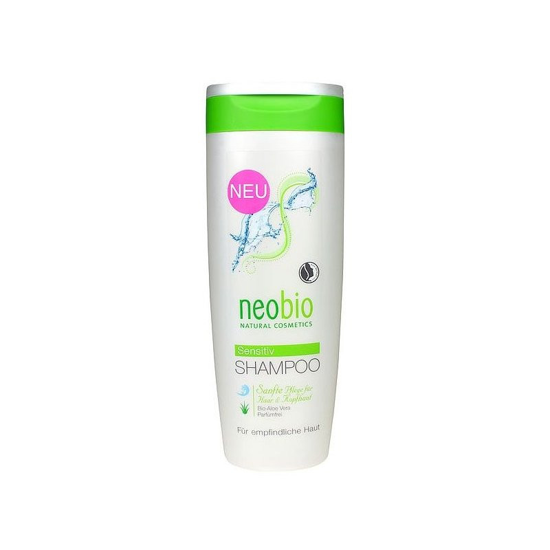 Neobio sampon illatmentes érzékeny fejbőrre bio aloe verával 250 ml