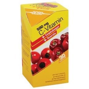 OCSO C-vitamin 500 mg +Csipkebogyó+Acerola kapszula 30db