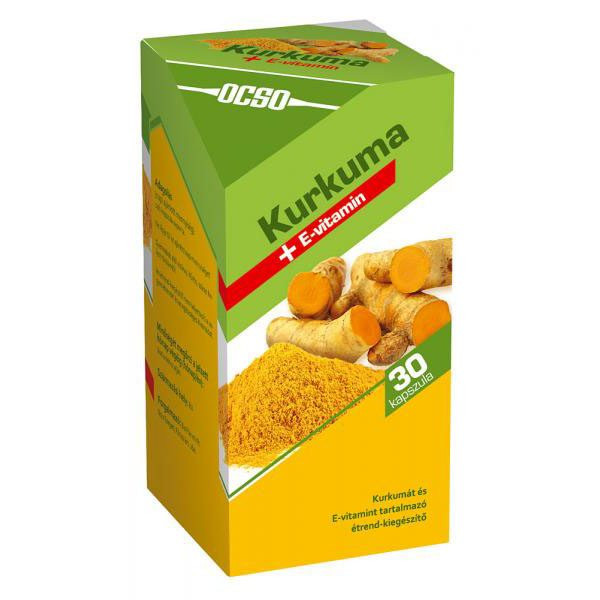 OCSO KURKUMA+E VITAMIN KAPSZULA 30DB