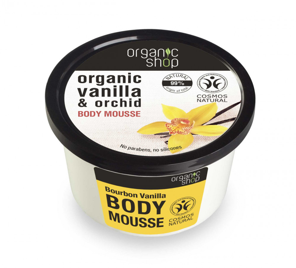 Organic Shop Testápoló mousse Bourbon vanília 250 ml