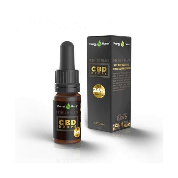 Pharmahemp Premium Black Cbd Olaj 24% 10 ml