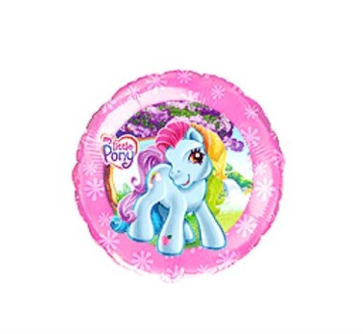 Pony mintájú fólia lufi - 45 cm - Flexmetal