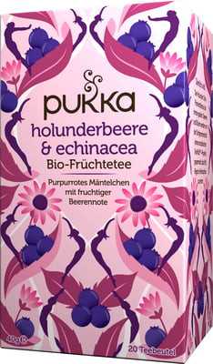 Pukka organic elderberry echinacea bio bodza tea 20x2g 40 g