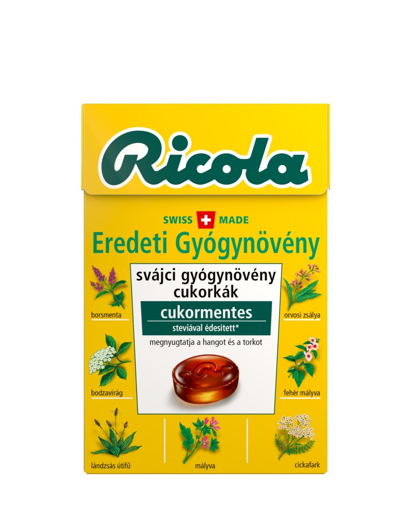 Ricola Cukor Eredeti Gyógynövény Cm. 40 g