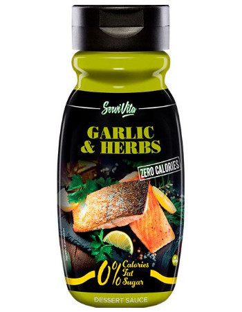 Servivita garlic & herb zero calories szósz 320 ml