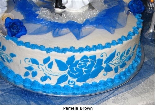 Stencil - Rose Cake 2 -