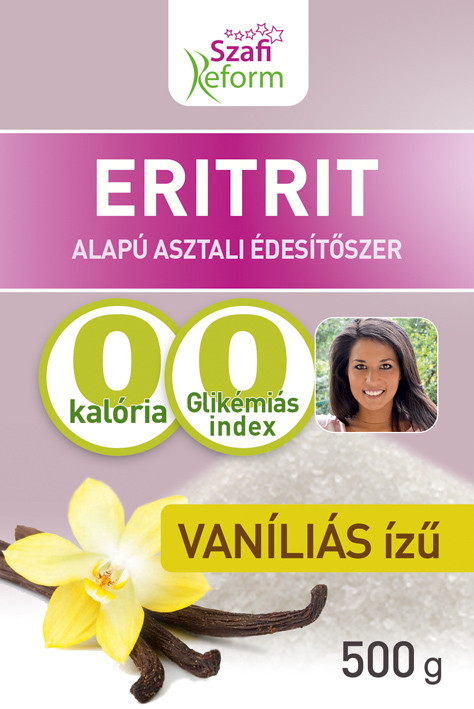 Szafi R.Eritritol Vaníliás 500 g